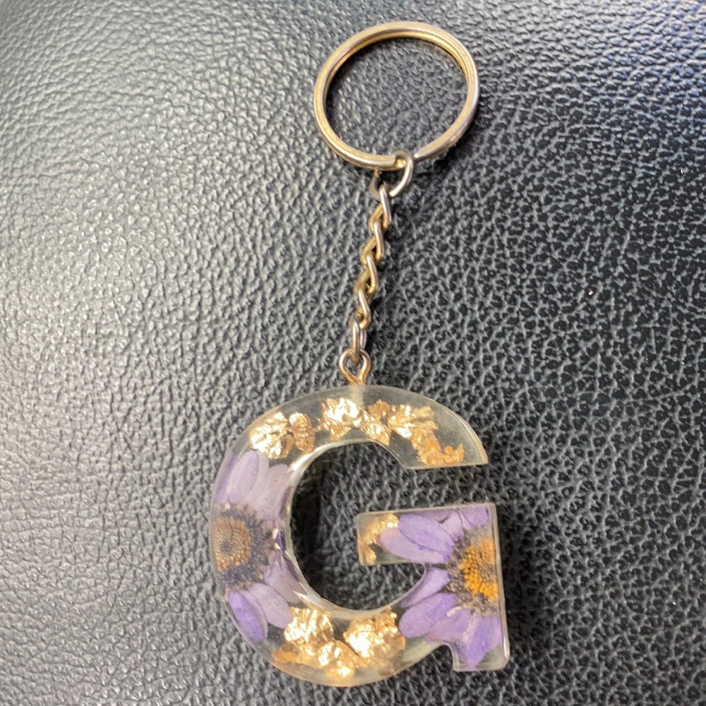G Resin Keychain